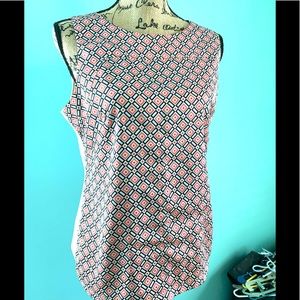 Ann Taylor Sleeveless Paisley Top R2021